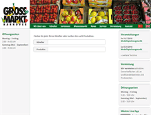 Tablet Screenshot of grossmarkt-hannover.de